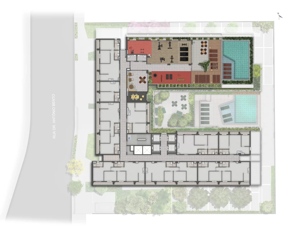 Planta do Monumental Residencial Conx