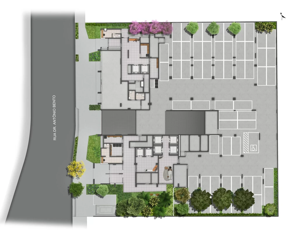 Monumental Residencial Conx: Pavimento térreo