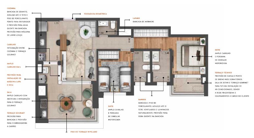 Most Moema Home: 2 dorm 80m²