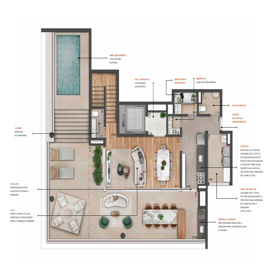 Most Moema Home: 4 dorm 300m² cobertura duplex superior