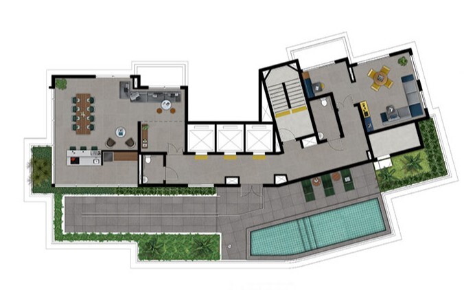 Movi Campo Belo: Pavimento rooftop