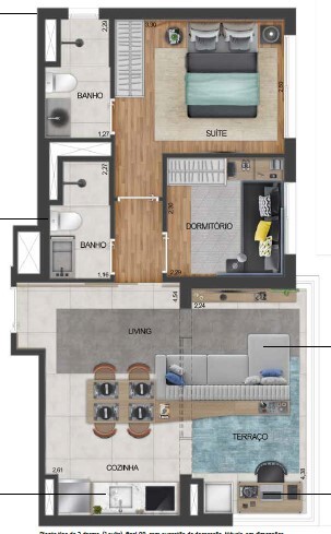 Movi Campo Belo: 2 dorm 51m²