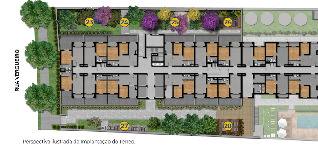 Mundo Apto Alto do Ipiranga Fase 1: Pavimento térreo