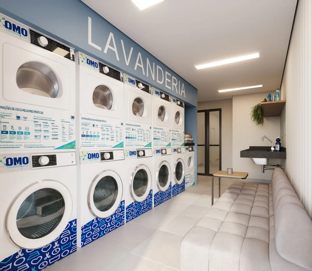 Mundo Apto Brooklin: Lavanderia