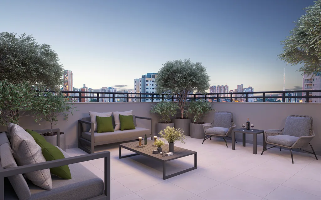 Mundo Apto Elevato Brooklin: Sky Lounge