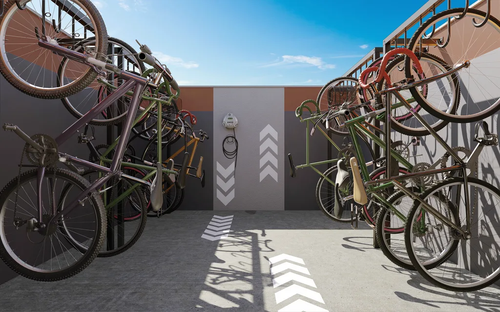 Mundo Apto Elevato Brooklin: Bicicletário