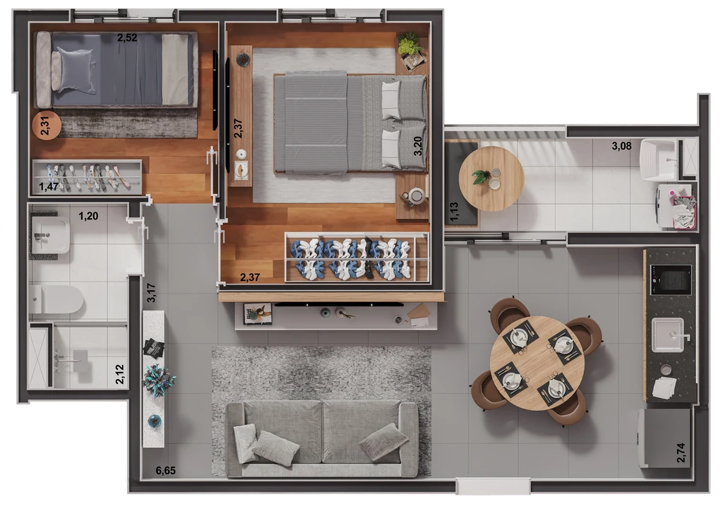 My Life Vergueiro: 2 dorm 40m²