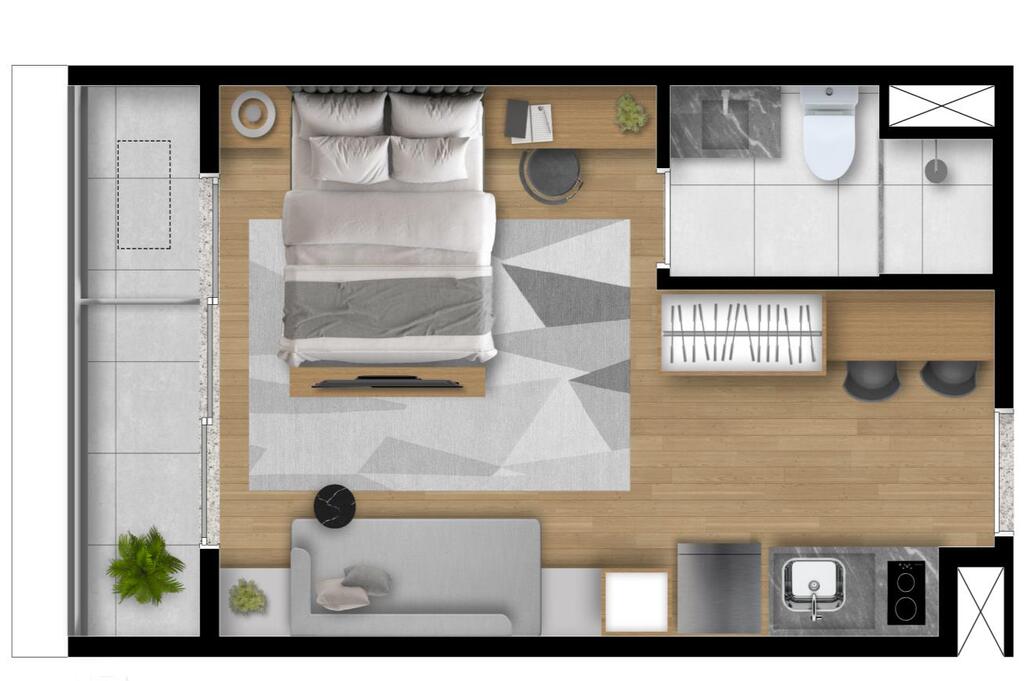 My One Vila Clementino: 1 dorm 26m² studio