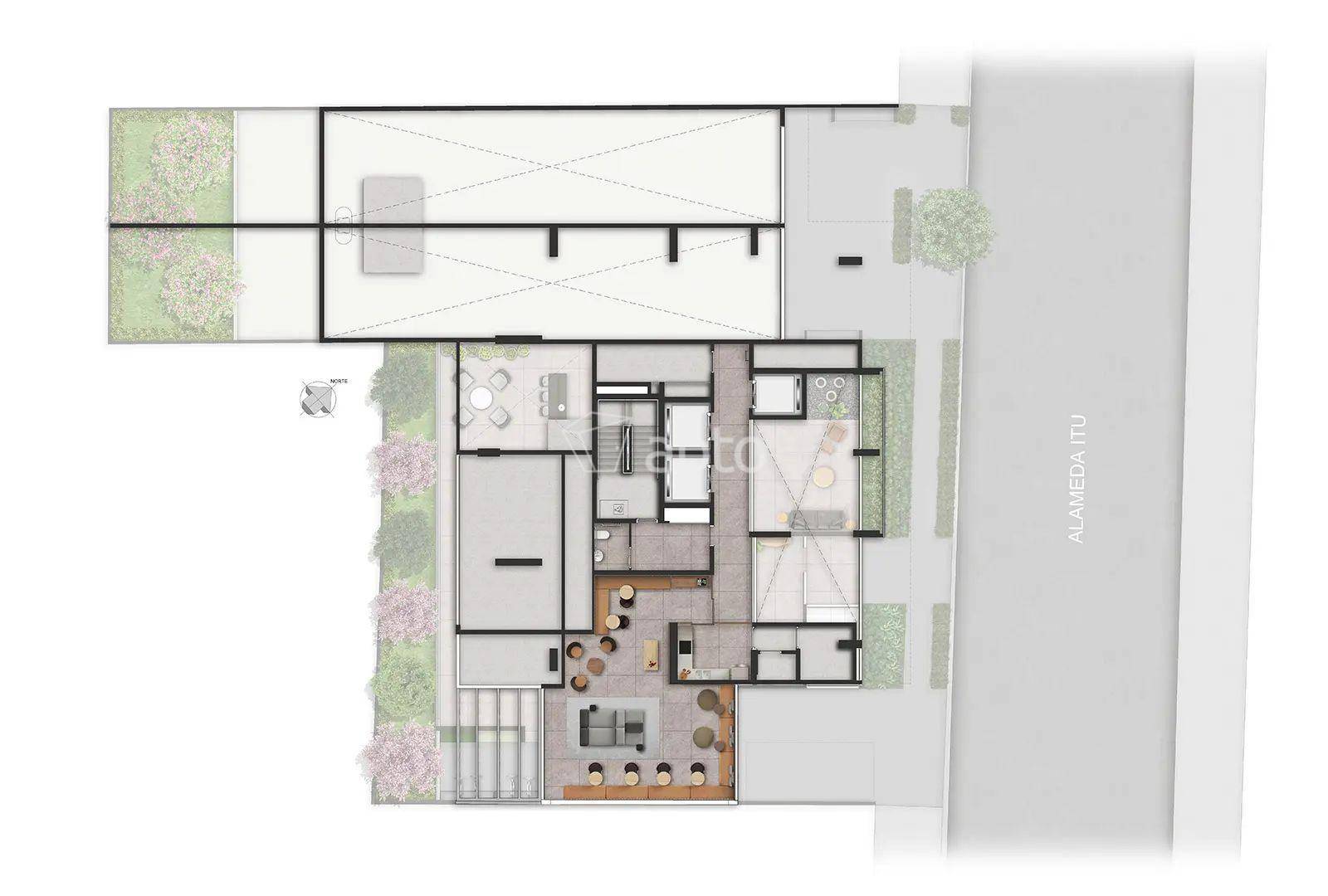Planta do Nex One Alameda Itu