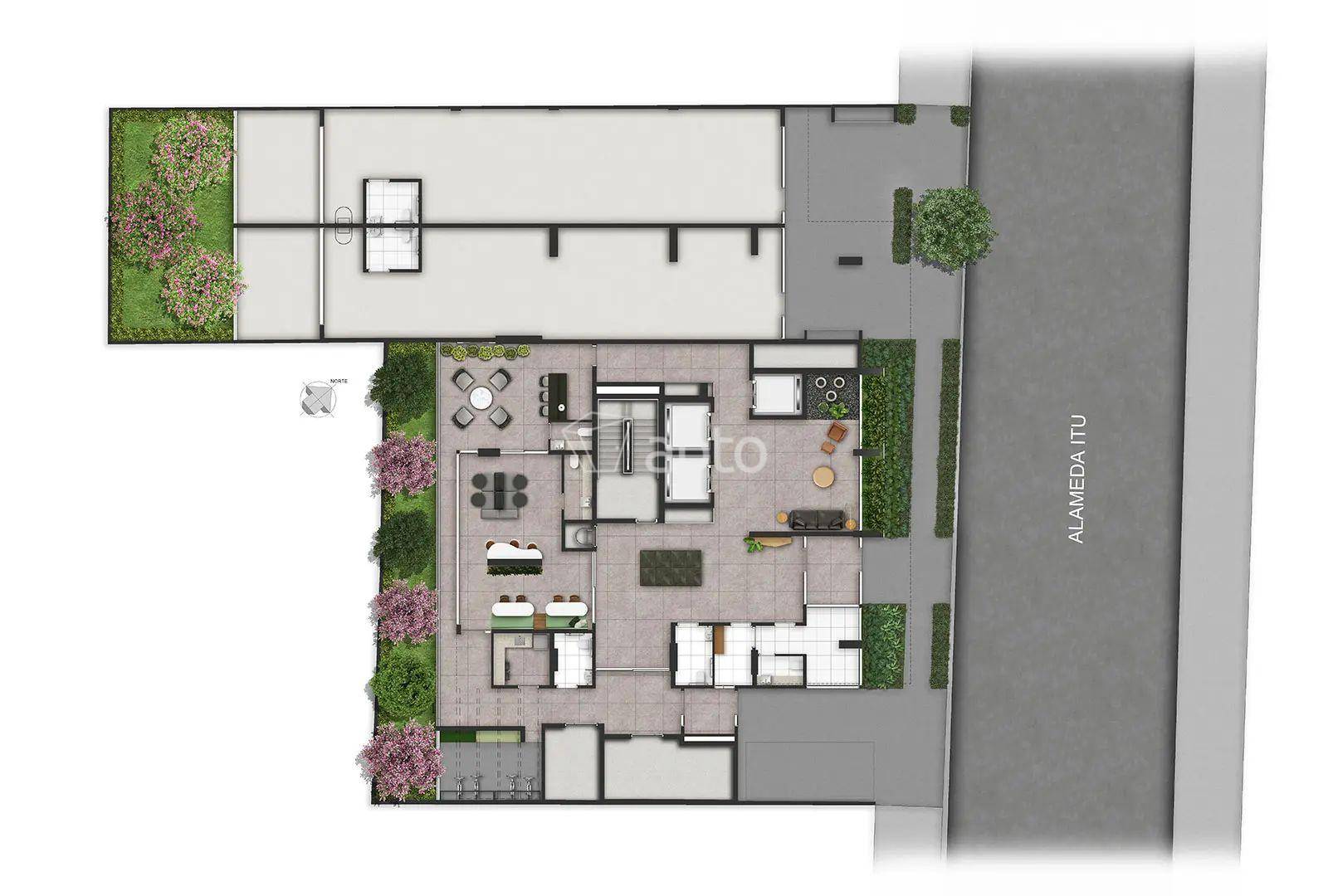 Planta do Nex One Alameda Itu