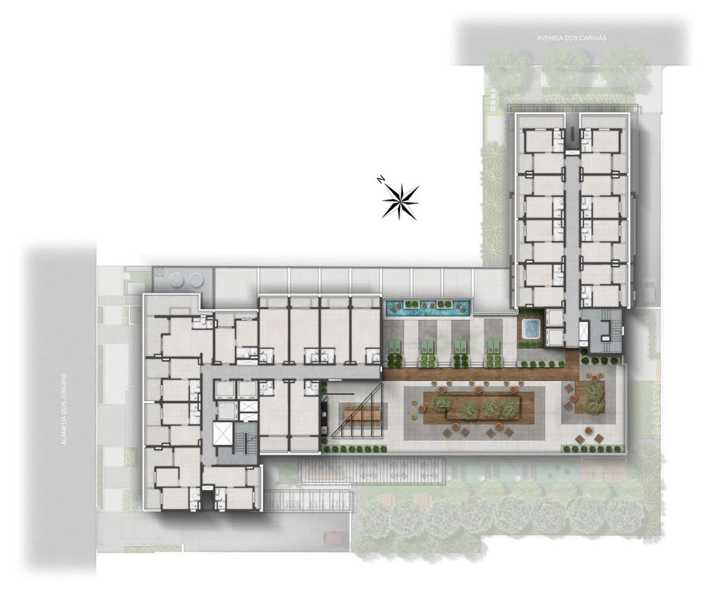 Nex One Jurupis: Pavimento rooftop