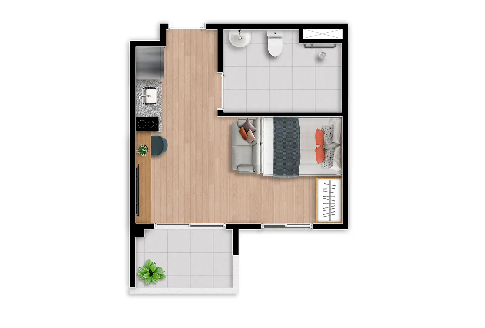 Planta do Nex One Nhambiquaras