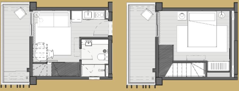 Next Franca: 1 dorm 44m² duplex