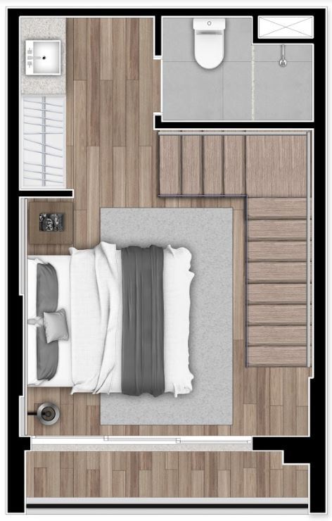Next Haddock: 44m² duplex superior
