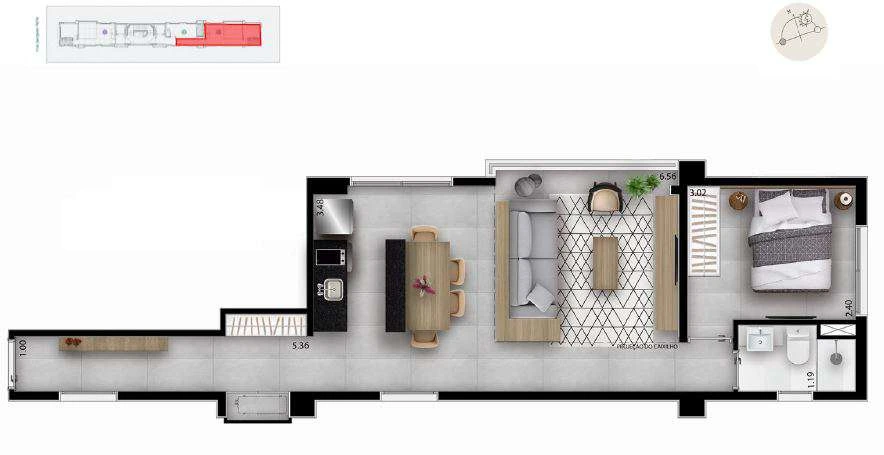 Planta do Next Vila Nova
