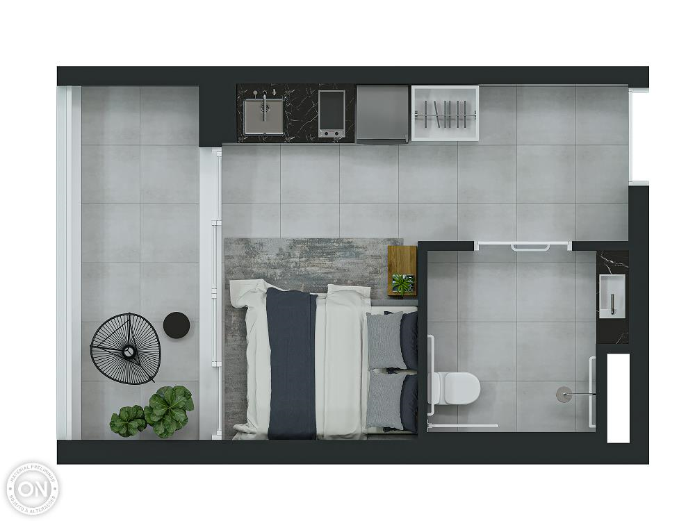 ON Brooklin: 1 dorm 22 93m² studio