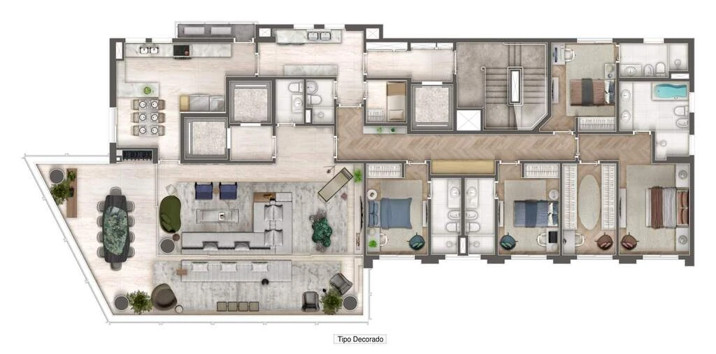 Ópera Vila Nova: 4 dorm 293m²