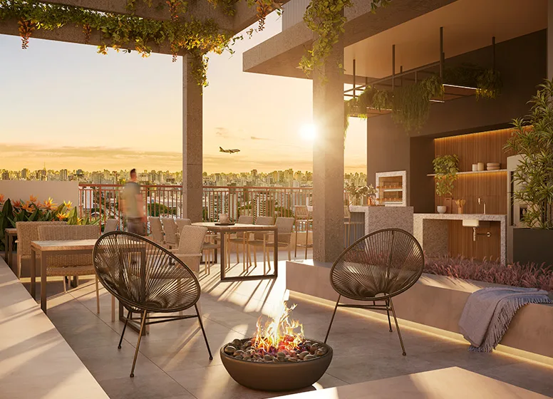 Oriz by Plano&Plano: Fire place