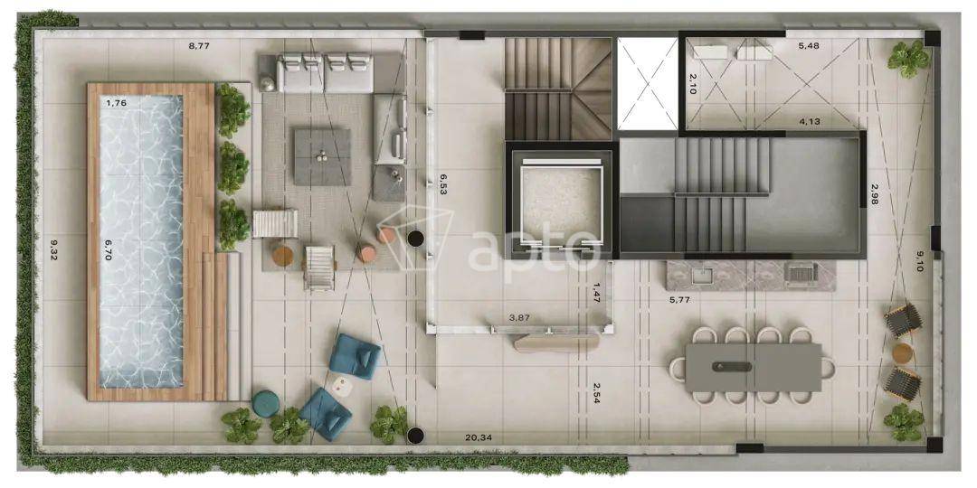 Planta do Oscar 900