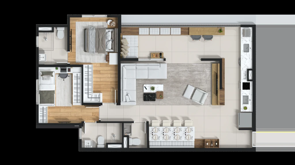 Palatium Ipiranga: 2 dorm 85m² opção