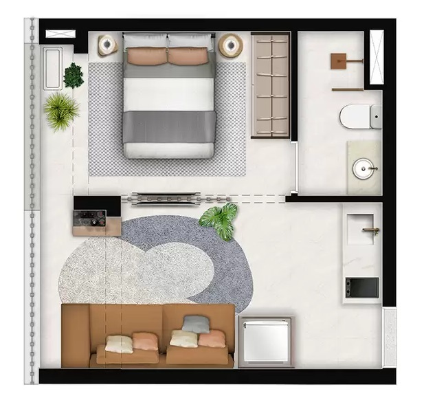 Park Mariana Life: 1 dorm 30m² studio