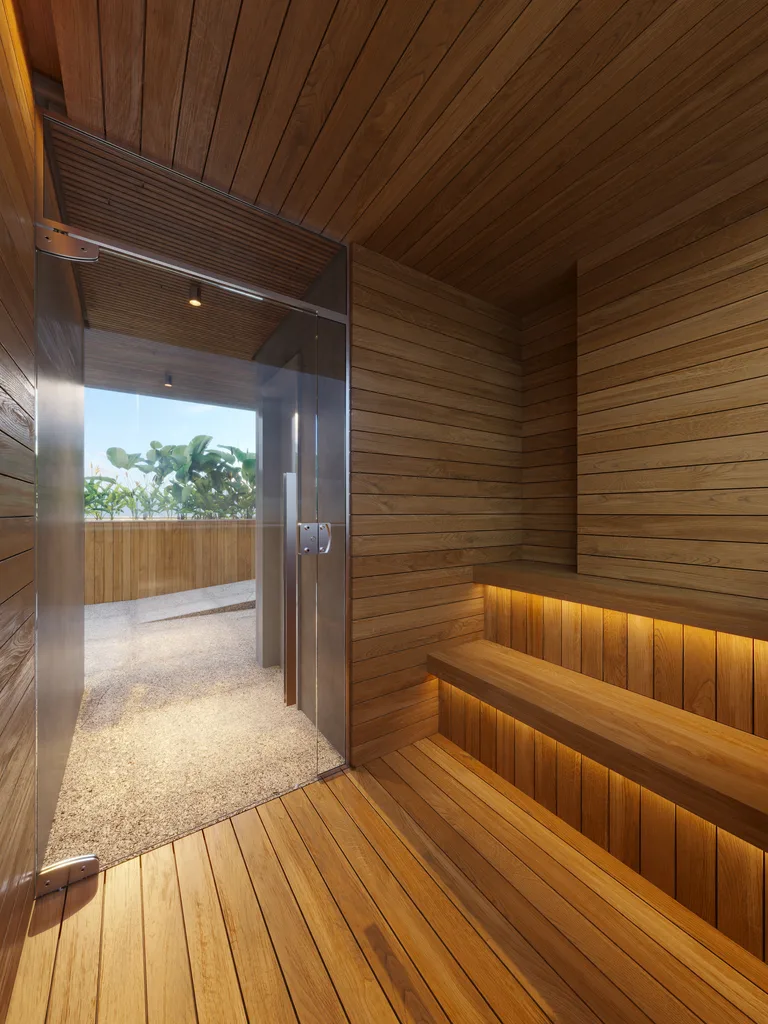 Pintassilgo 336: Cobertura sauna