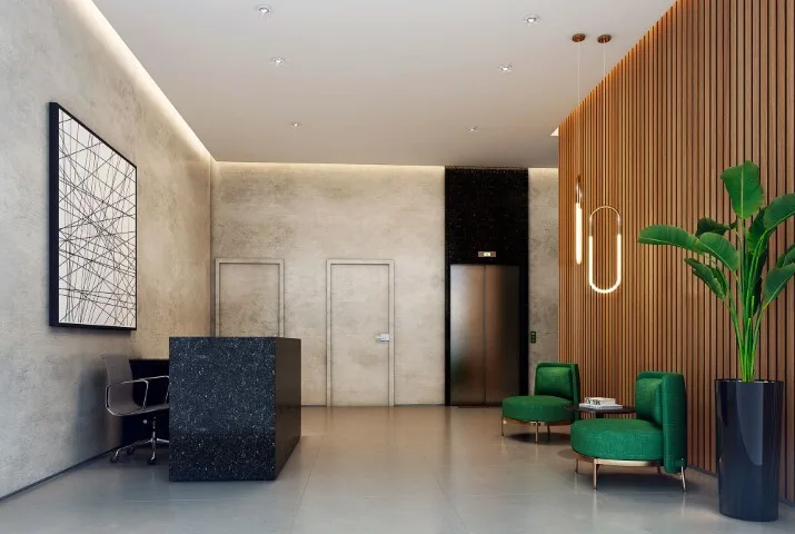 Place Klabin: Hall de acesso social merge