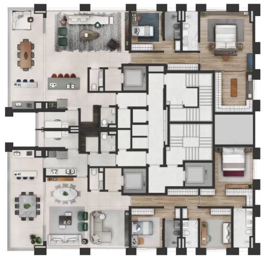 Praça Lindenberg Clodomiro: 3 dorm 191 3m²