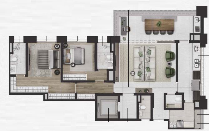Praça Lindenberg Macurapé: 2 dorm 135m²