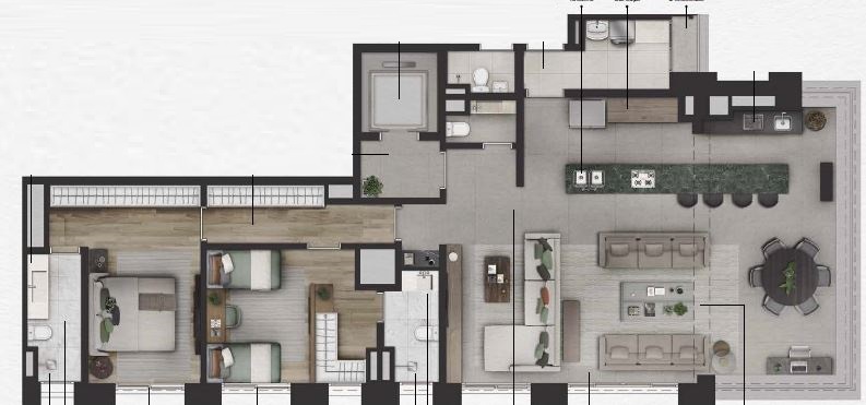 Praça Lindenberg Macurapé: 2 dorm 154m²