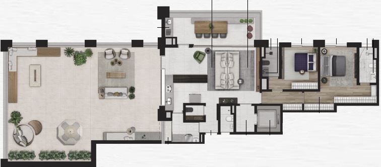 Praça Lindenberg Macurapé: 2 dorm 249 30m² garden