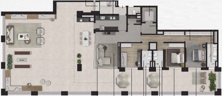Praça Lindenberg Macurapé: 3 dorm 348 02m² garden