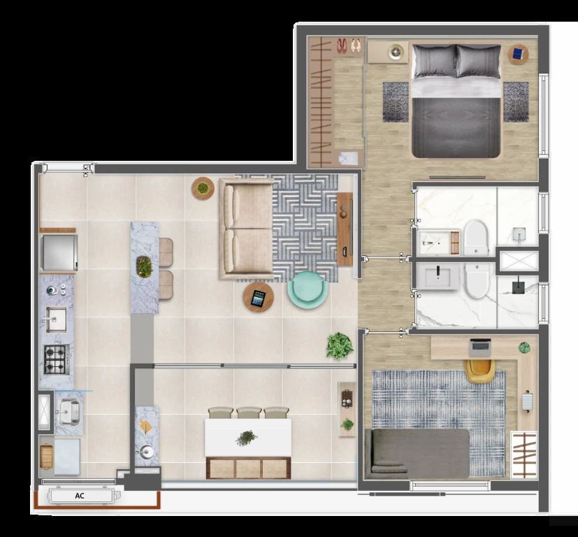 Planta do Practical Life Campo Belo II