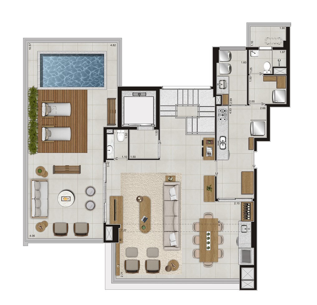 Purity Moema: 4 dorm 295m² cobertura duplex superior