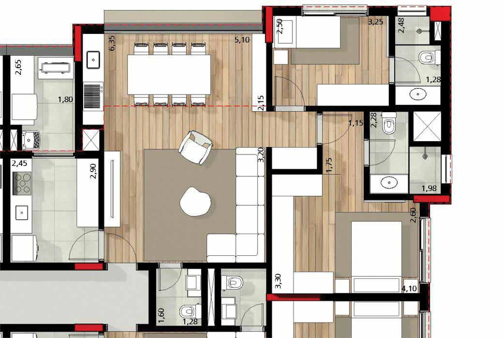 Quintessence: 2 dorm 88m²