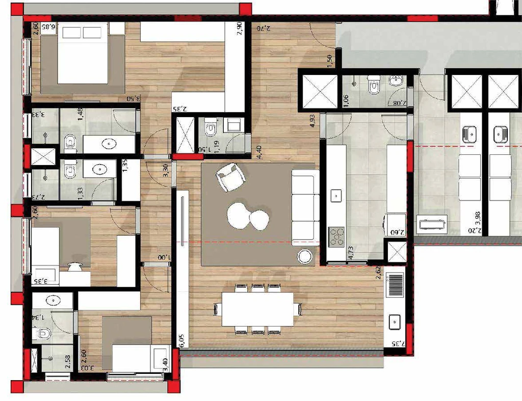 Quintessence: 3 dorm 145m²