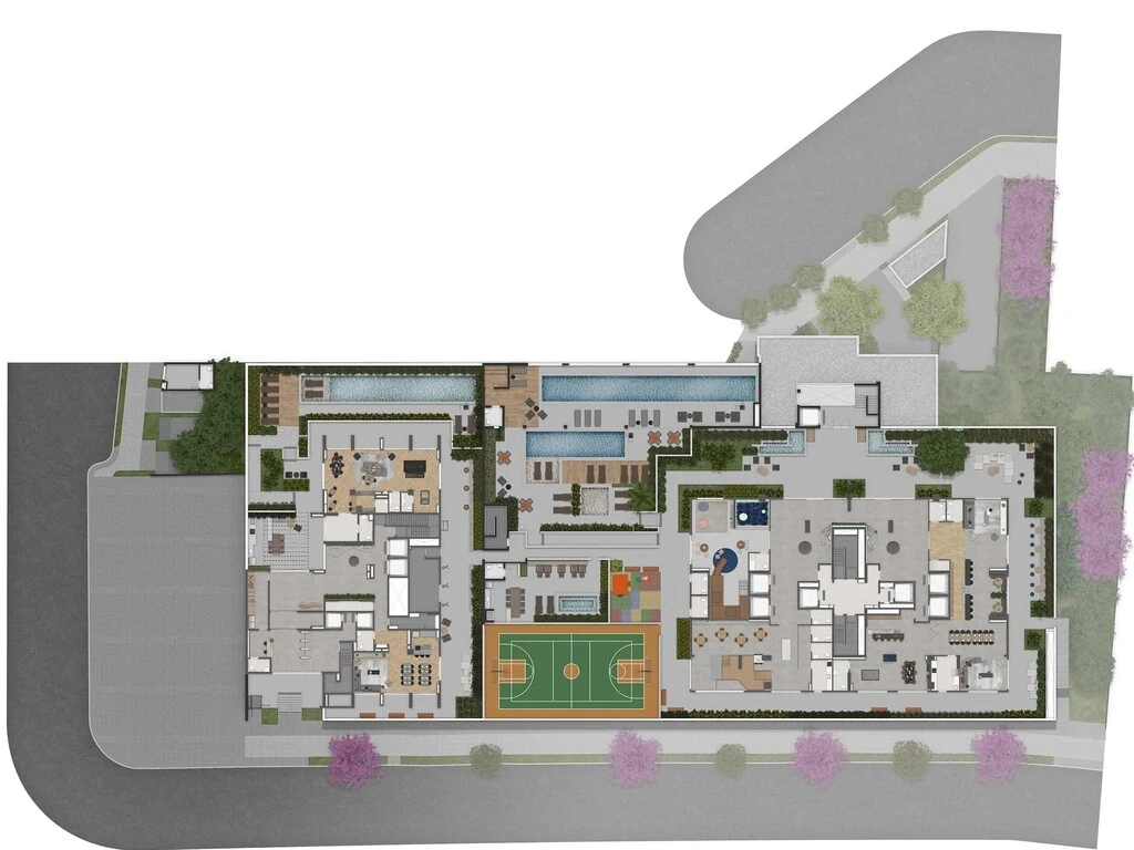 Planta do Residence Unik
