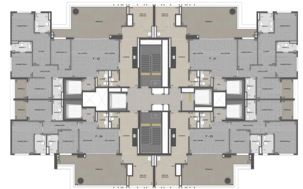 Residence Unik: Pavimento tipo