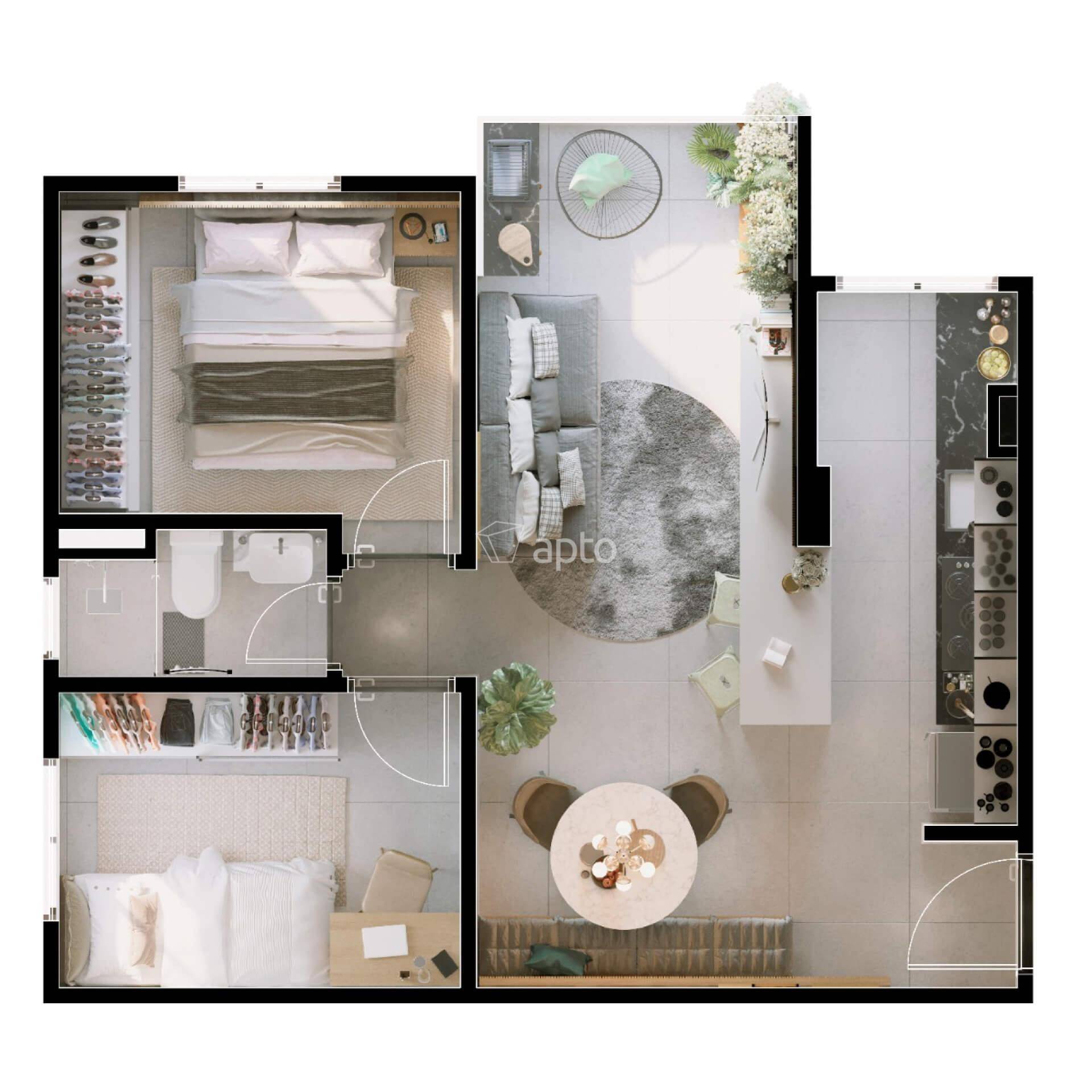 Planta do Residencial Aquarela