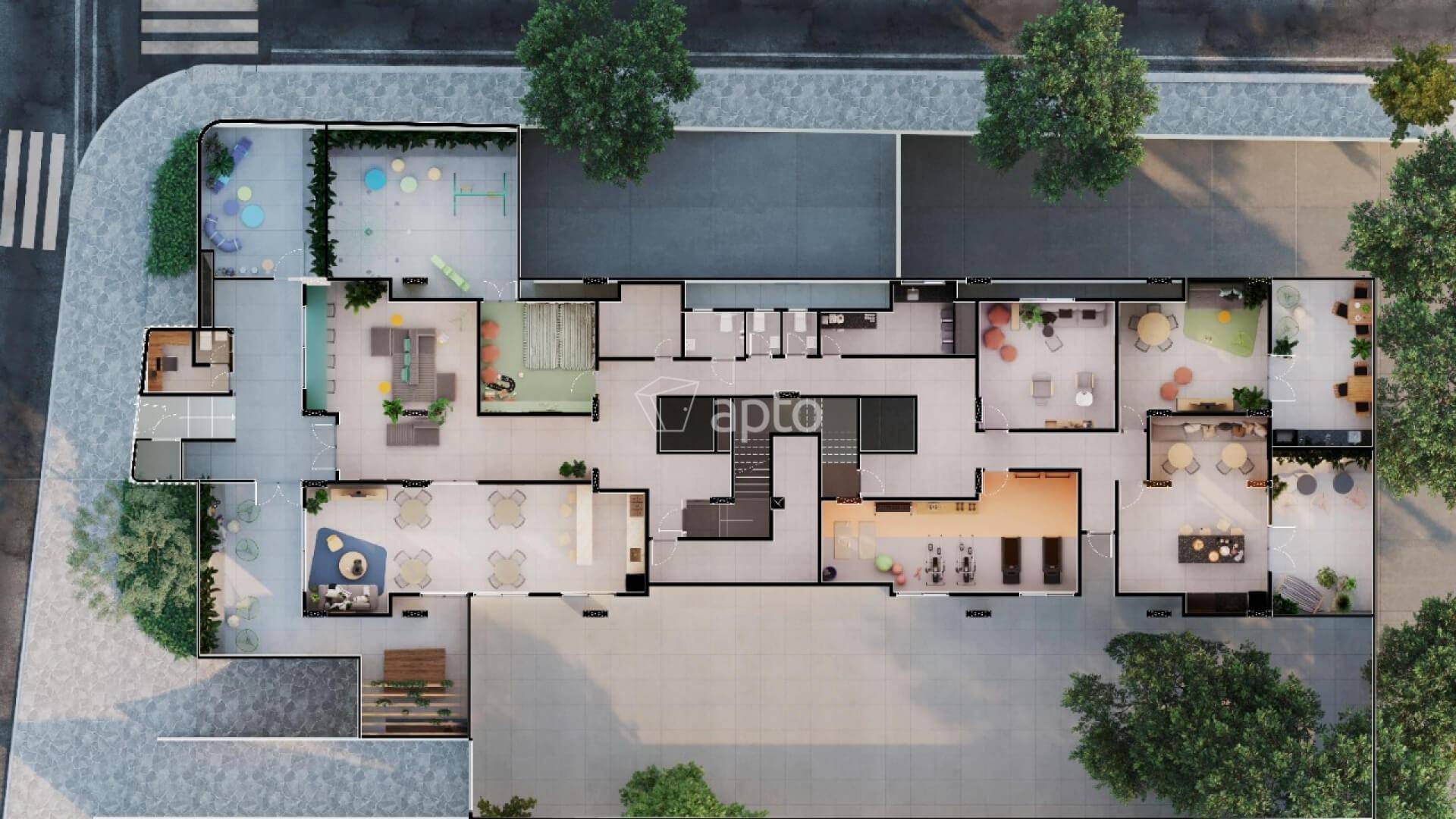 Planta do Residencial Aquarela
