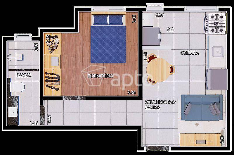 Planta do Residencial do Valle