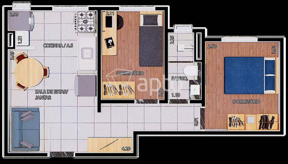 Planta do Residencial do Valle