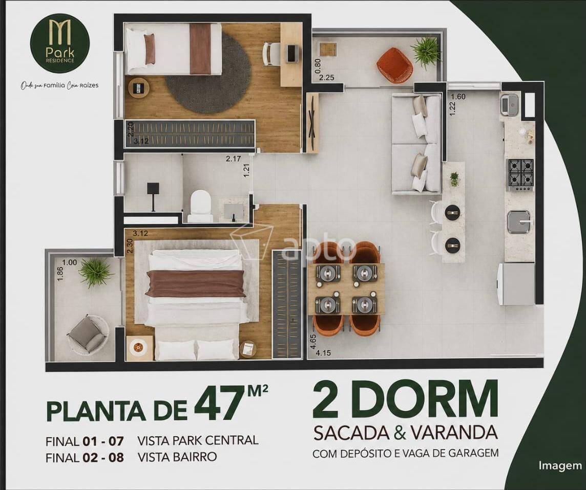 Planta do Residencial Park Monumental