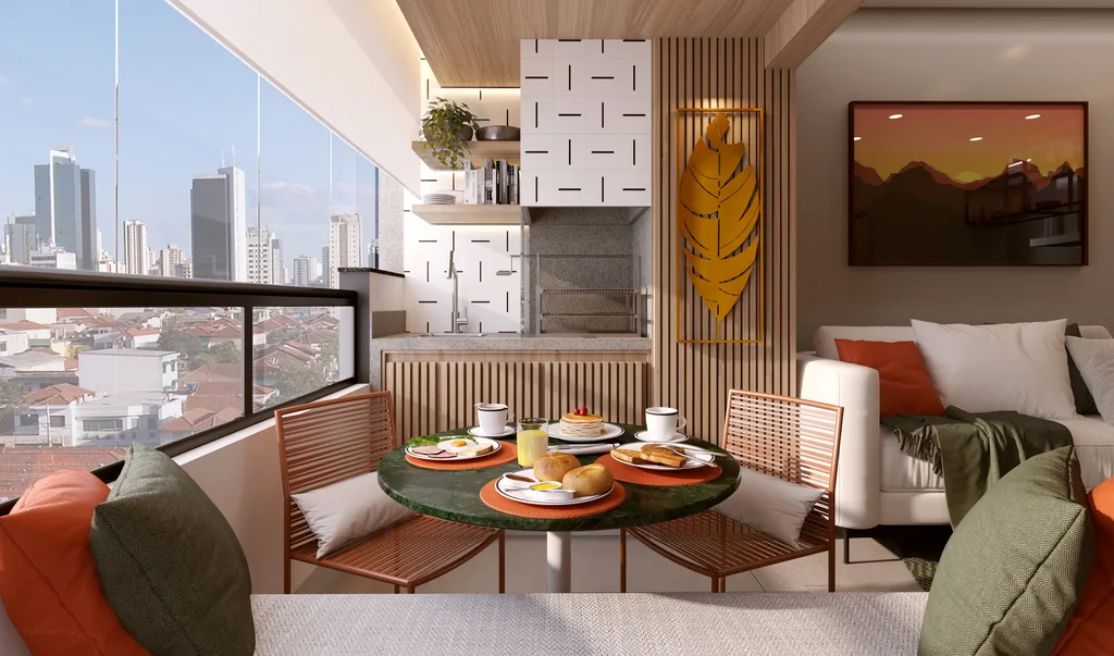 Residencial Santorino: Terraço