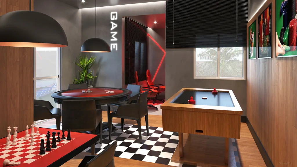 Residencial Santorino: Sala de jogos