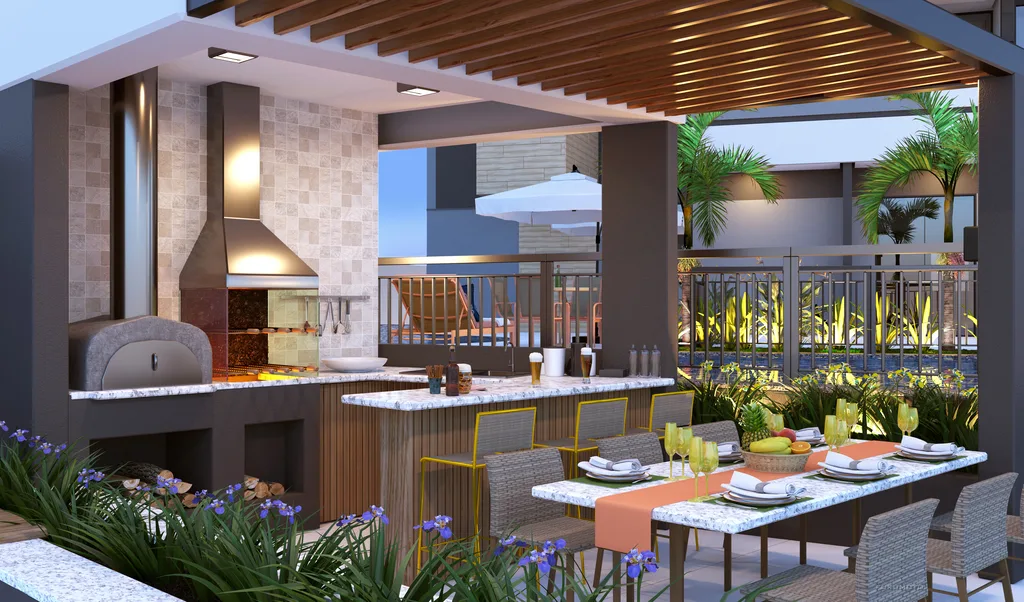Residencial Santorino: Churrasqueira