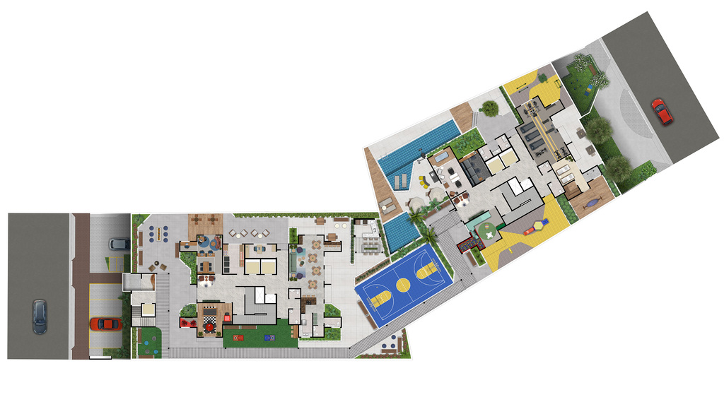 Residencial Santorino: Implantação