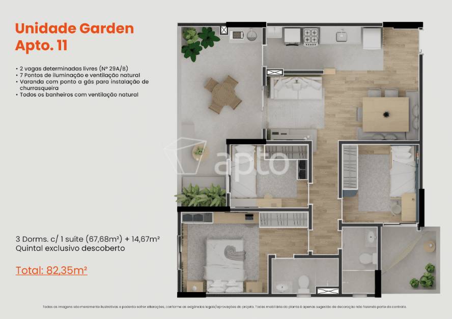 Planta do Residencial São Rafael