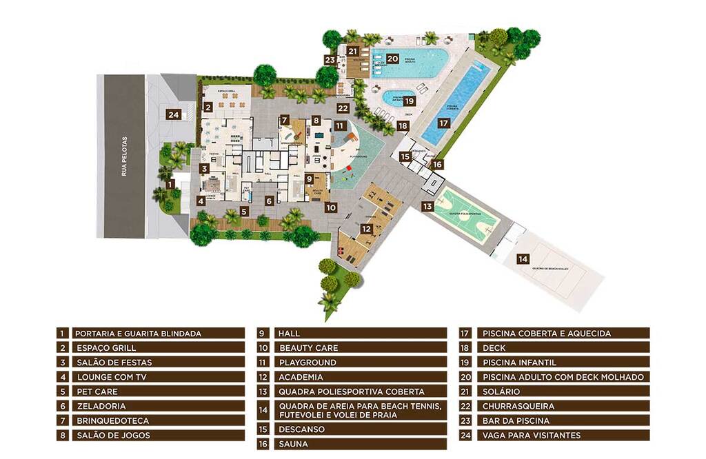 Residencial Villa Antinori: Implantação