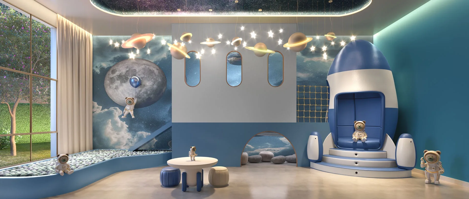 Soleil Residences: 3 perspectiva ilustrada da brinquedoteca